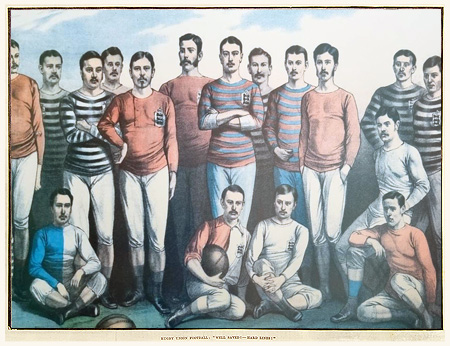 Old print of player