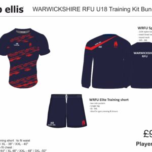 Warwickshire RFU u18 Training Kit Bundle